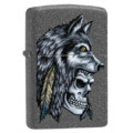 Запальничка Zippo Wolf Skull Feather Design 29863 купити за найкращою ціною