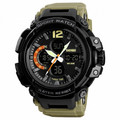 Купити годинник Skmei 1343 Black-Khaki Wristband  за найкращою ціною, скмей у Львові, Києві, доставка по всій Україні