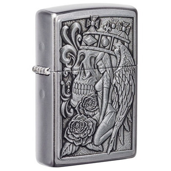 Zippo 207 Skull And Angel Emblem 49442