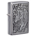 Купить зажигалку Zippo 207 Skull And Angel Emblem 49442 оригинал, лучшая цена, доставка по всей Украине