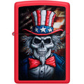Купить зажигалку 46696- запальничка 233 Uncle Sam Skull Design оригинал, лучшая цена, доставка по всей Украине