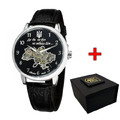 Купити чоловічий годинник Awarder 1201-0524 Де би не був Silver-Black Automatic найкращою ціною у Львові, Києві, доставка по всій Україні