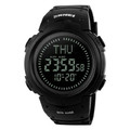 Купити годинник Skmei 1231BK All Black Smart Watch + Compass за найкращою ціною, скмей у Львові, Києві, доставка по всій Україні